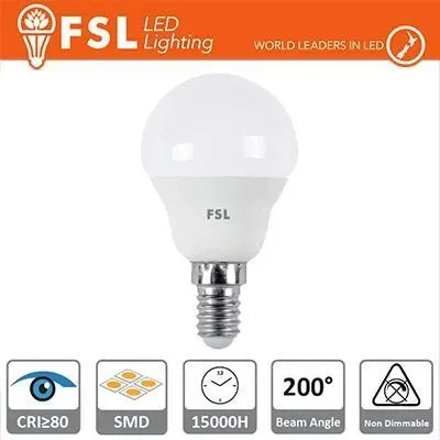 Lampadina led sfera e14 7,5w 4000k  luce calda 638 lux