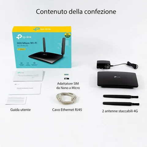Router Tp Link 300mb 4g lte 4porte  1 wan- 2 antenne tl-mr6400