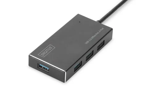 Hub usb 3.0 4p Digitus con alimentatore colore nero da702401