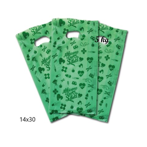 Buste Shopper Bio f.to 14x30 farmacia 5kg