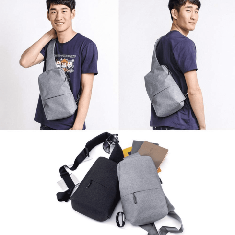 Borsa a tracolla Xiaomi Mi City Sling bag, 4 L, Grigio scuro