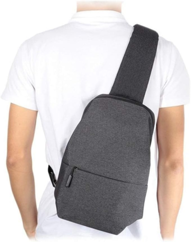 Borsa a tracolla Xiaomi Mi City Sling bag, 4 L, Grigio scuro