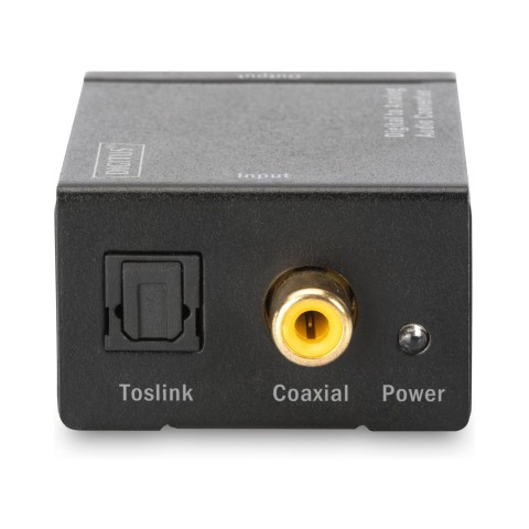 CONVERTITORE AUDIO DIGITALE TOSLINK-COASSIALE A ANALOGICO RCA