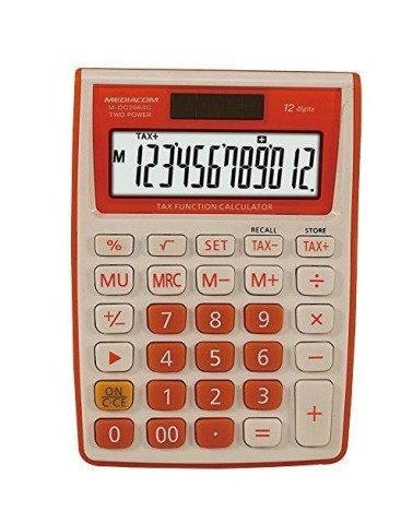 Calcolatrici Mediacom Dc 2663C 12 cifre arancione
