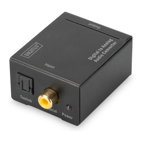 CONVERTITORE AUDIO DIGITALE TOSLINK-COASSIALE A ANALOGICO RCA
