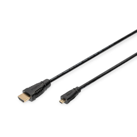 CAVO HDMI digitus HIGH SPEED Micro Hdmi "D" Maschio/ Hdmi "A" Maschio Mt. 1