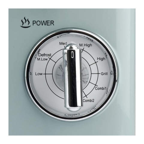 Forno Microonde Vintage Combinato Girmi FM21 1150W-20litri, Verde acqua