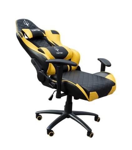 Sedia gaming Atlantis Triton nero/giallo 360° p050-x3-by