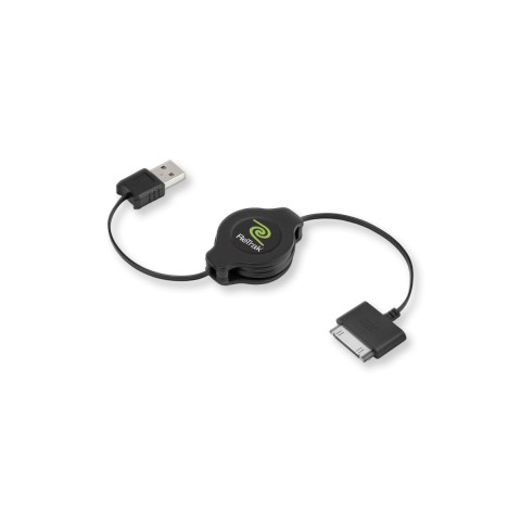 Cavo ipod e iphone usb 2.0 syn/charg retrattile nero