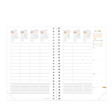 Agenda Quo Vadis Time life pocket 2024 bianco 10x15cm