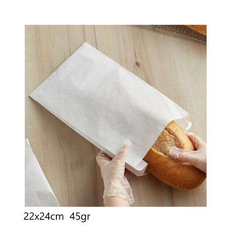 Sacchetto bianco gr45 22x44 10KG