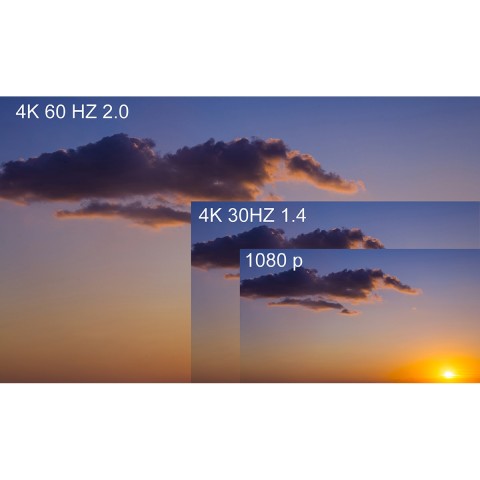 CAVO HDMII 2.0 UHD 4Kx2K 60HZ 3D ETHERNET + 18GBPS PER NOTEBOOK, PC, HDTV MT 2 DOPPIA SCHERMATURA
