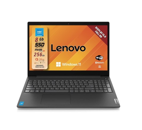 Notebook Lenovo Essential V15 G2 IJL82QY000VIX 15.6" N4500 8ddr4 256ssd W11H