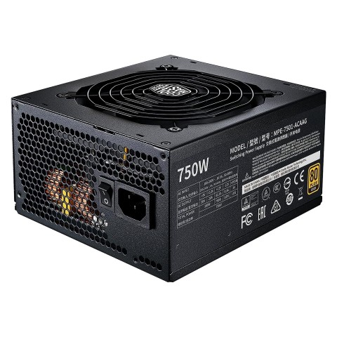 Alimentatore Cooler Master 80 PLUS Gold da 750W full modulare