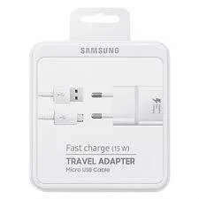 Caricabatterie Samsung 15W EP-TA20 fc usb-a+cavo microusb bianco
