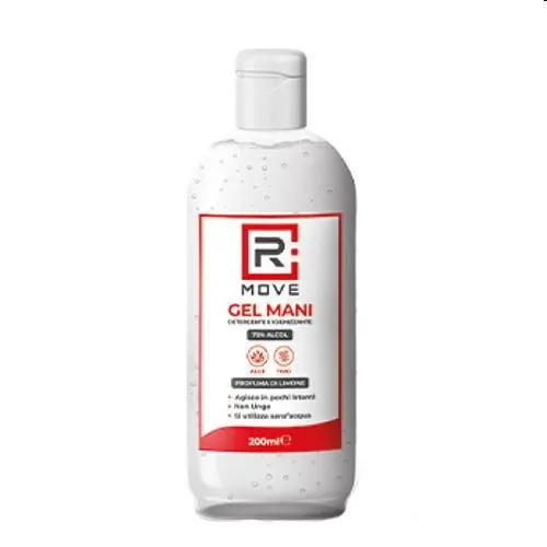 Gel igienizzante rmove con flip top alcool 70% 200ml