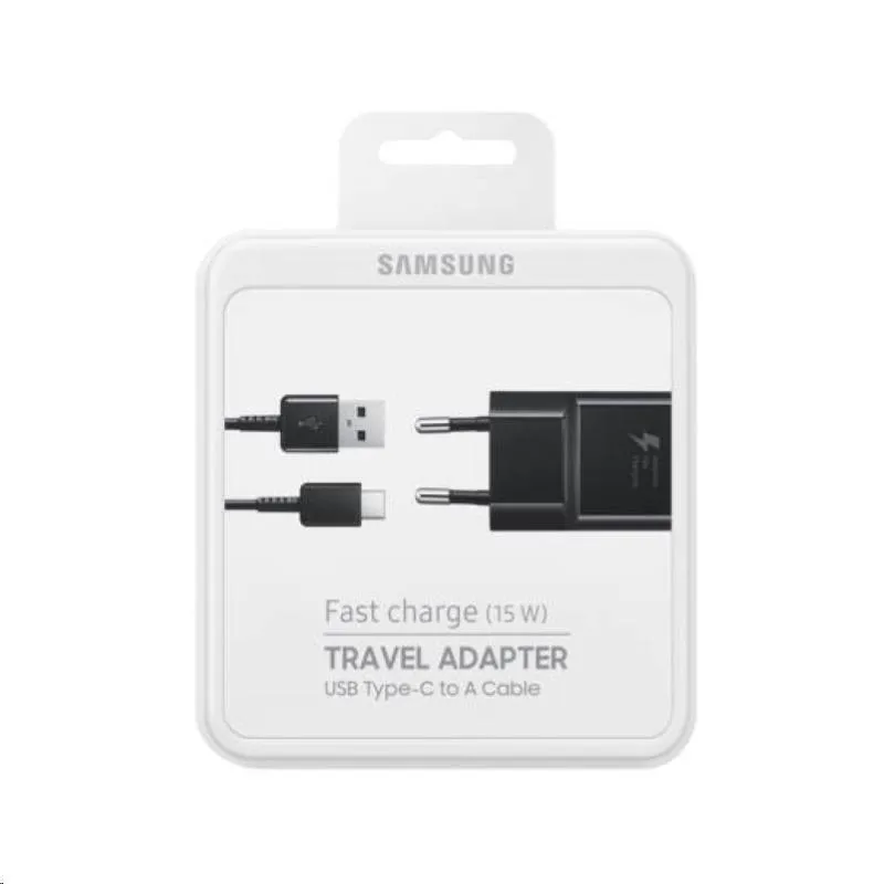 Caricabatterie Samsung 15W EP-TA20 FC USB-A +Cavo1m USB-C Black