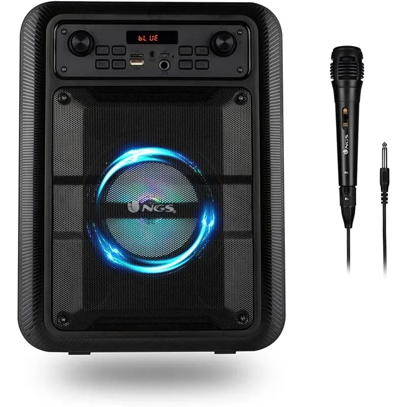 Cassa acustica Ngs speaker portatile bluetooth tws+microfono 20w black