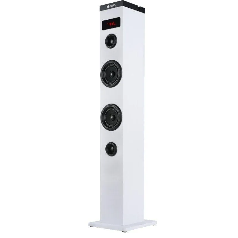 Casse audio NGS a torre sky charm bt/usb/fm/aux 50w bianca