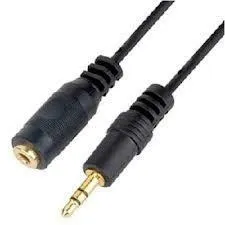 CAVO STEREO 3.5 MM. PROLUNGA SCHEDA AUDIO PER CUFFIE/CASSE MASCHIO/FEMMINA MT. 1,50