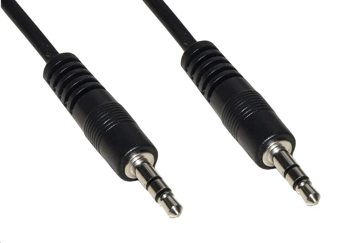 Cavo audio jack 3,5 masc-masc mt.2  link nero (lkgz52)