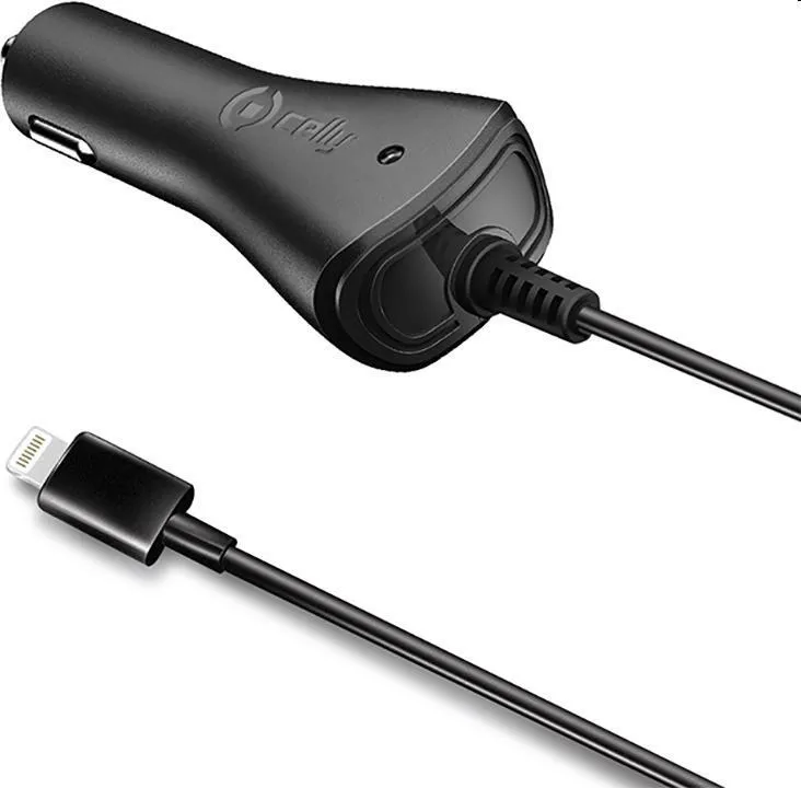 Caricabatteria da auto celly presa accendisigari ccip5 lightning