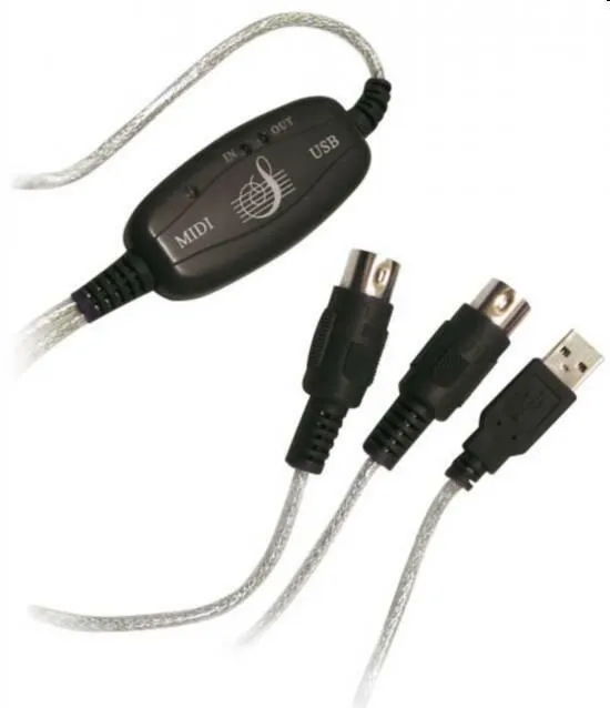 Cavo usb adattatore midi per tastiere musicali link e20008