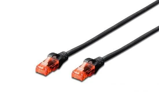 Cavo rete 1 mt utp cat.6 no schermato nero dk1612010bl