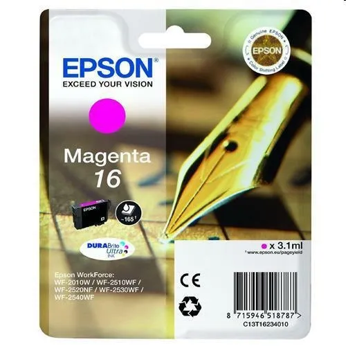Cart. orig. epson t1623 magenta c13t16234010 penna e cruciverba
