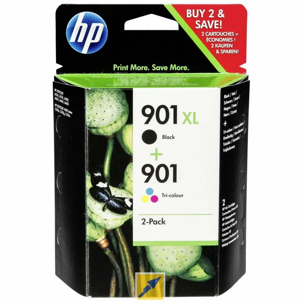 Cartuccia orig. hp n.901xl nero + n.901 colore - sd519ae