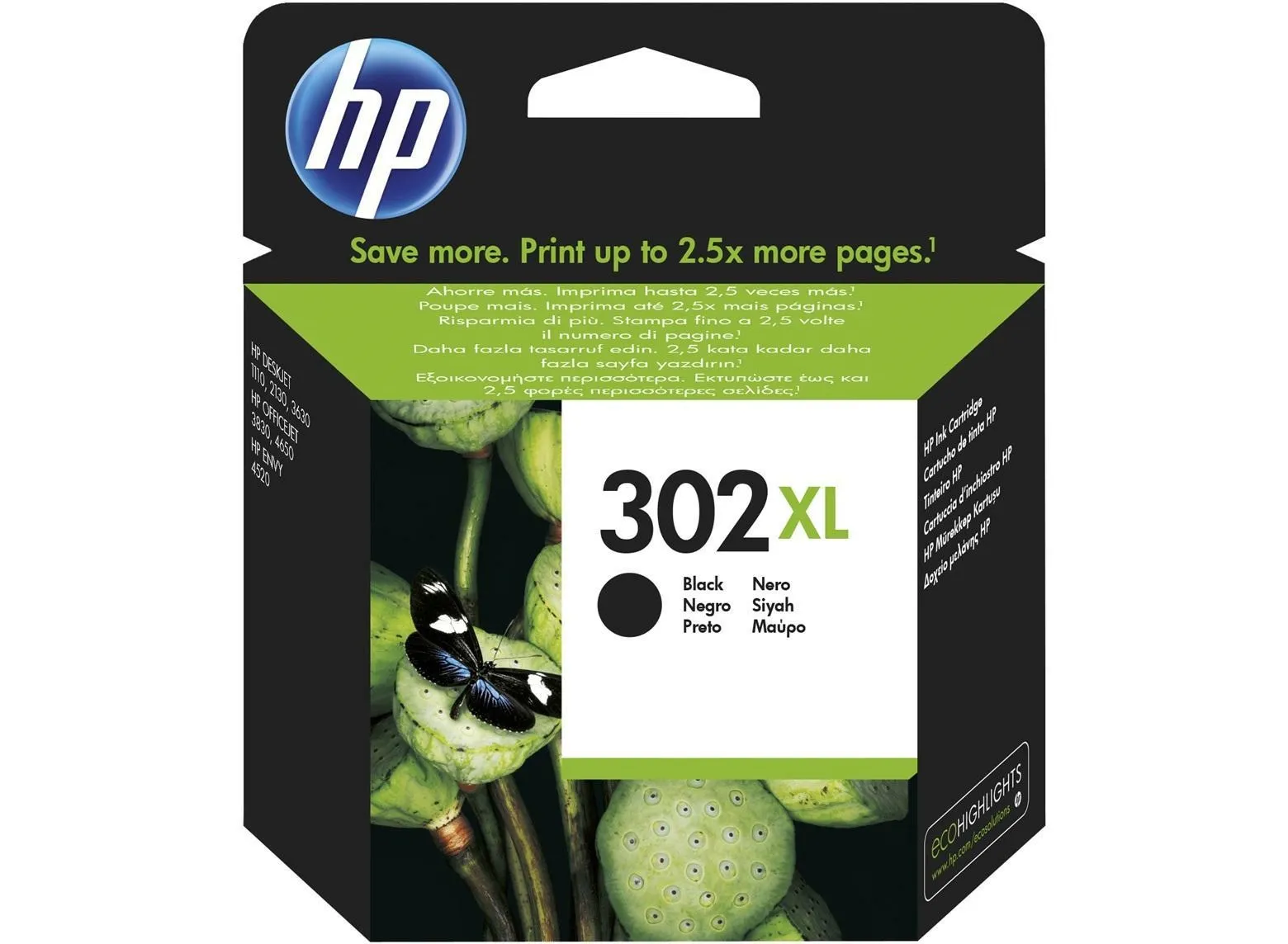 Cartuccia orig. hp n.302xl nero - f6u68ae