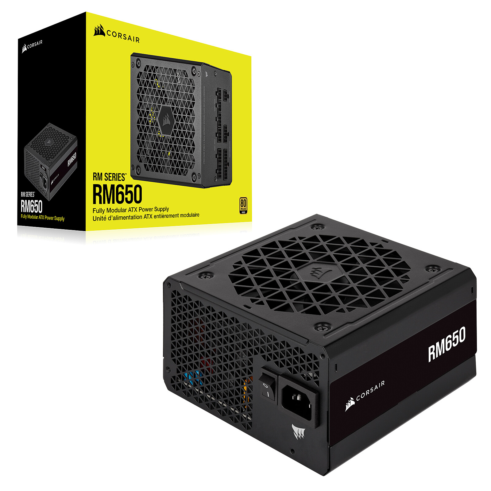Alimentatore Corsair RM650 650W Modulare 80+ Gold Attivo ATX