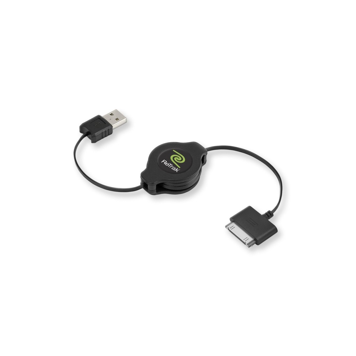 Cavo ipod e iphone usb 2.0 syn/charg retrattile nero