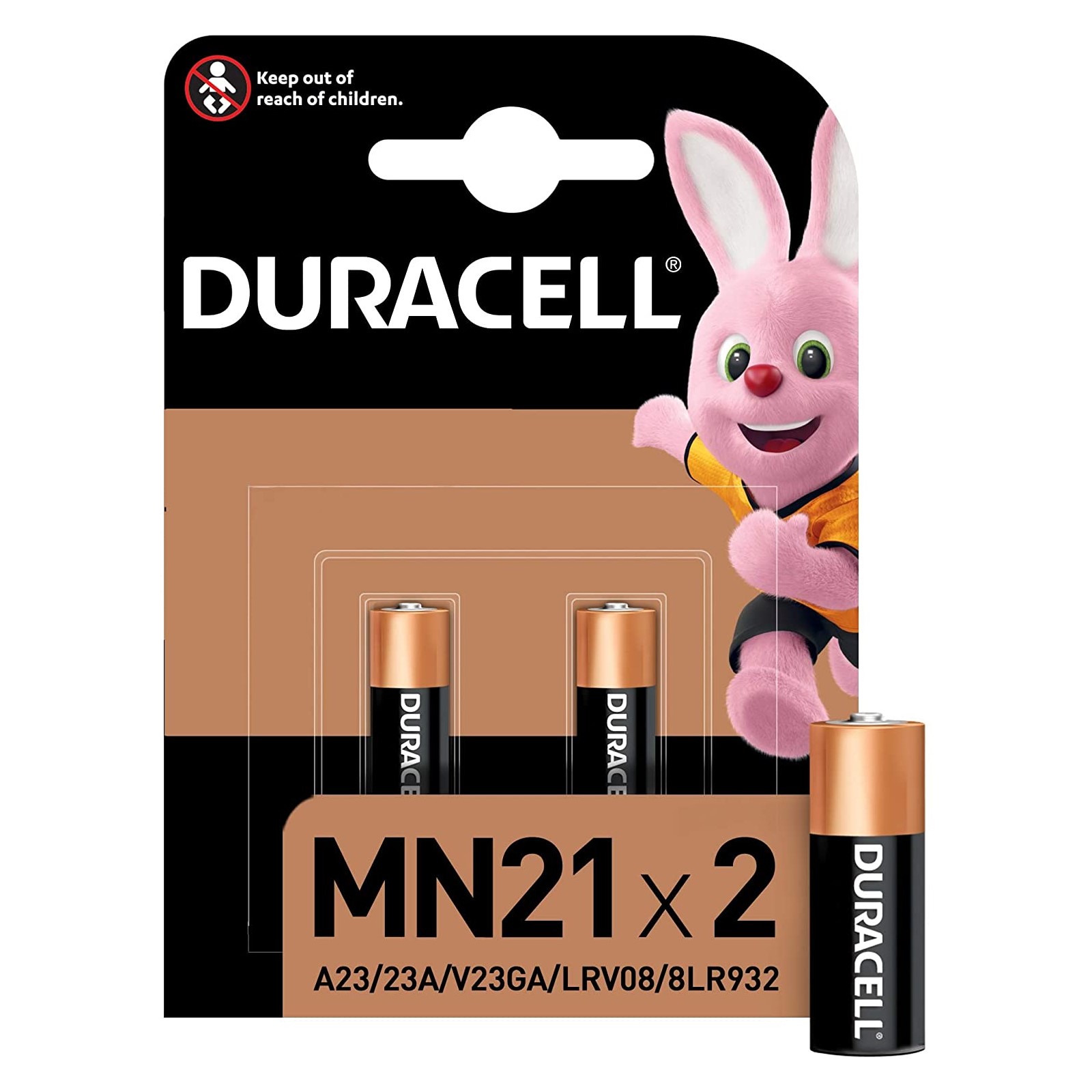 Batteria Duracell alcalina 12v mn21/23a 1 blister 2 pz